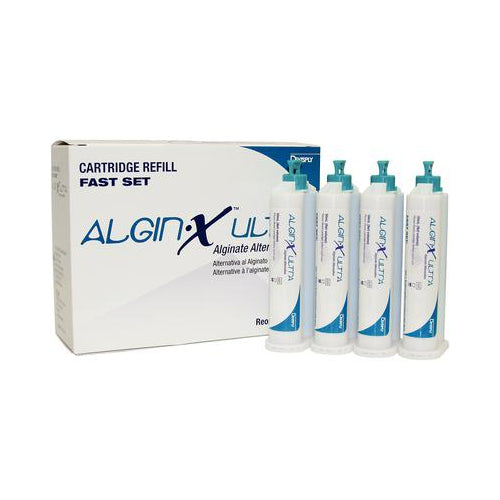 Dentsply Sirona 61E801 Algin-X Ultra Alginate Alternative Fast Set Cartridges Bulk 24/Pk 50 mL Dentsply Sirona 61E801 Algin-X Ultra Alginate Alternative Fast Set Cartridges Bulk 24/Pk 50 mL